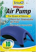 Tetra Whisper 10 Air Pump for Aquariums Up to 10 Gallons - Quiet, Powerful Aeration Non-UL