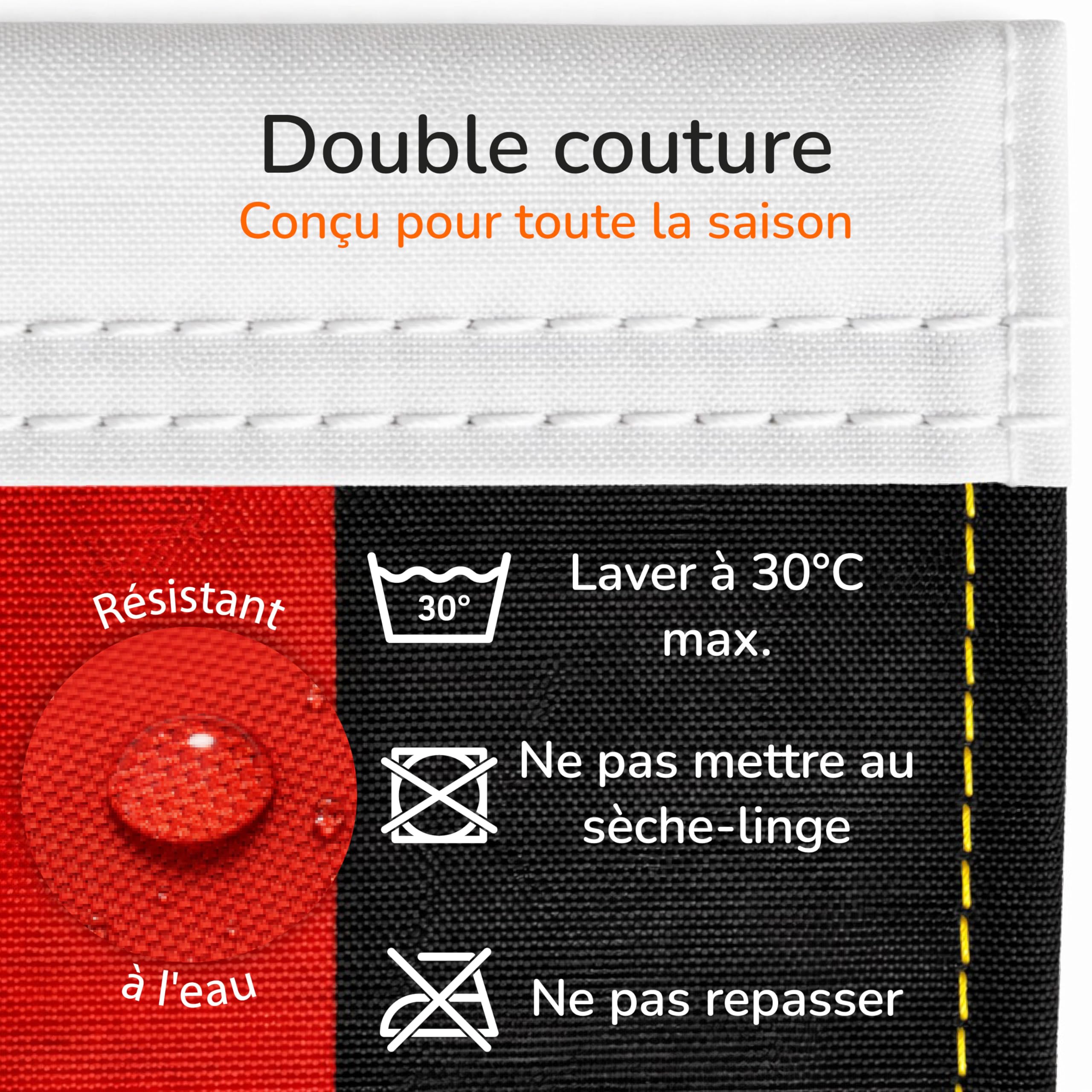 Upgrade4cars Drapeau de Voiture Allemagne + Housses Rétroviseurs Coupe du Monde 2026 | Fanion Auto Noir Rouge Or 45x30 cm | Drapeau National Voiture Article Fan Mondial MAX. 60 km/h