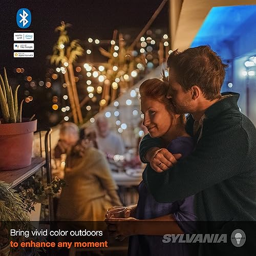 Miniatura 4 de Sylvania Smart - Tira de luz LED flexible de malla Bluetooth de 16.4 pies para exteriores, kit de inicio para Alexa / Google / Apple HomeKit, RGBTW