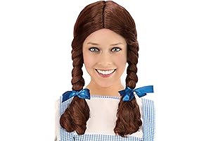 Deluxe Kansas Girl Wig Pigtails Costume wig | Standard