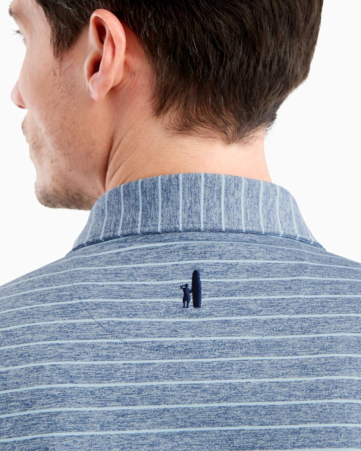 johnnie-O Newton Striped Polo Lake/M - Image 9