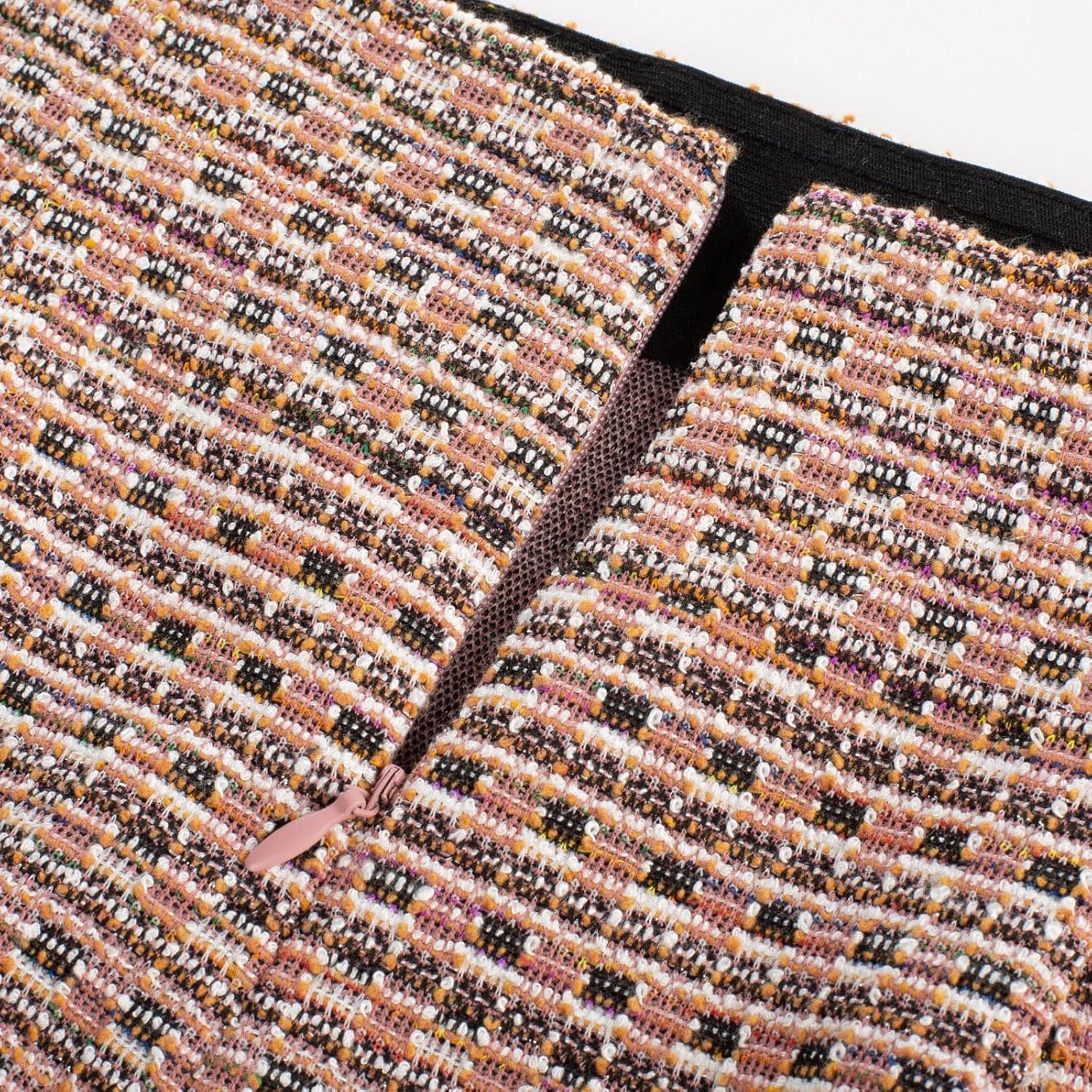 Kate Kasin Womens Knee Length Elastic Waist Stretchy Bodycon Business Tweed Pencil Skirt - Image 5