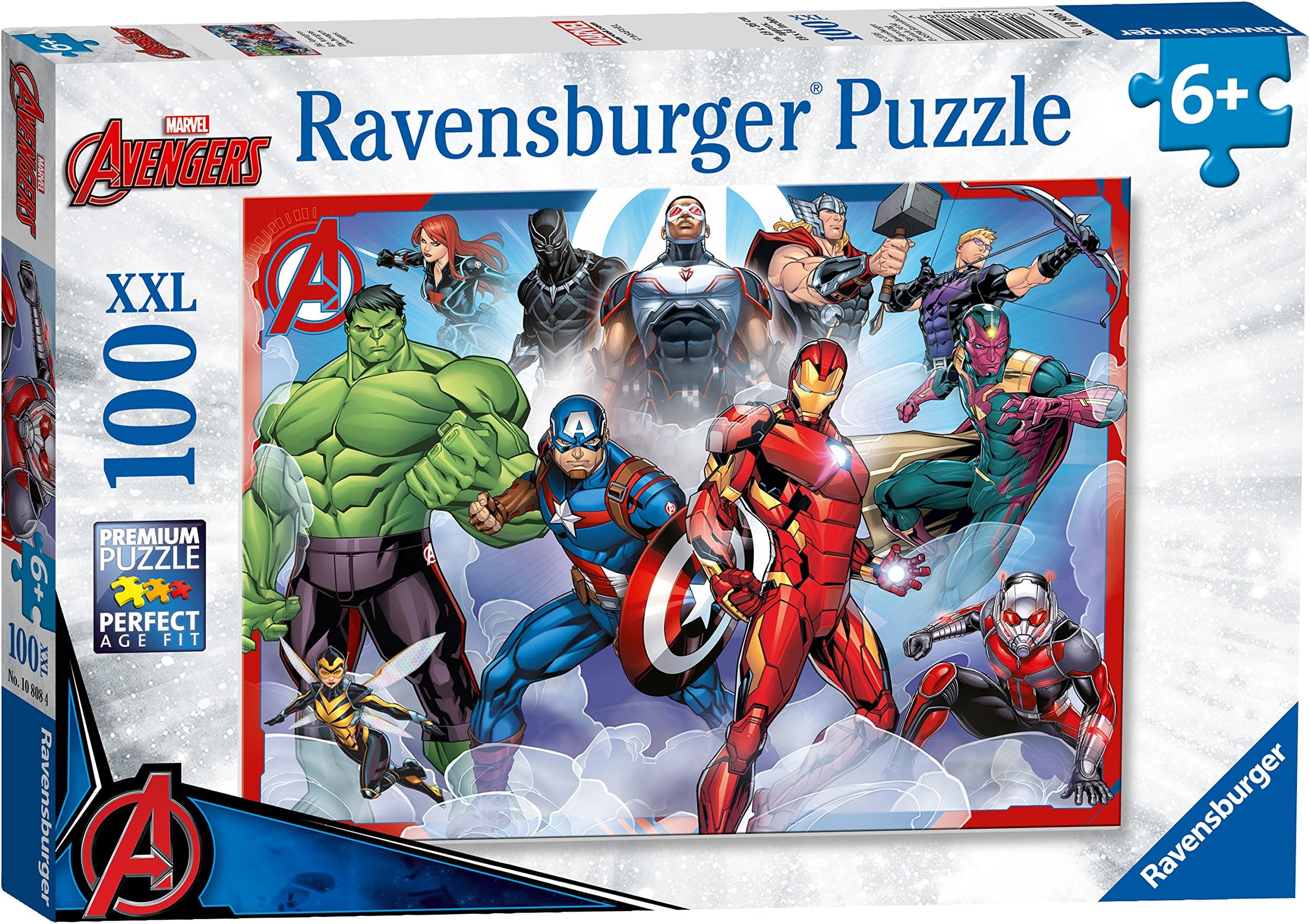 Ravensburger Marvel Avengers 100 piece Jigsaw Puzzle for Kids Age 6 Years and Up - Extra Large Pieces