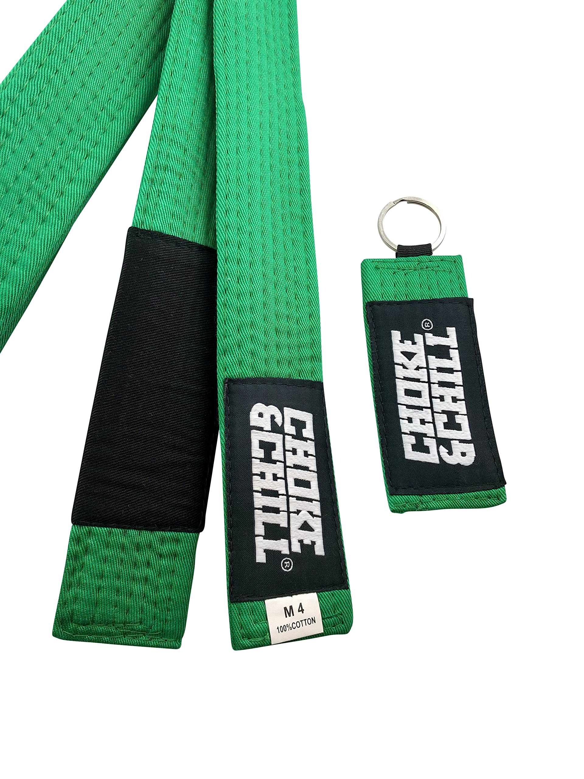 Choke&Chill BJJ Brazilian Jiu-Jitsu Belt Cintura con Portachiavi Adulto Bambini