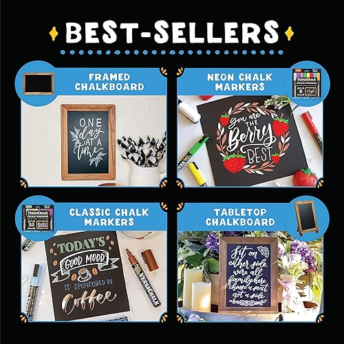 Miniatura 8 de Marcadores de Tiza Líquida Clásicos VersaChalk, Juego de 10 con Punta de 5mm