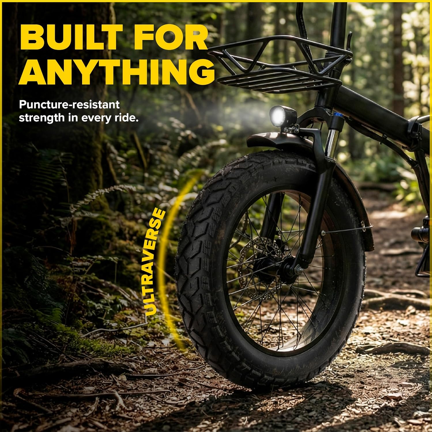 ULTRAVERSE 20x3.0 E-Bike Fat Tire - Robust, High-Performance 20inch Fat Tyre for MTB and Ebikes, Durable All-Terrain Directional Tread, Superior Density for Street & Trail Adventures-2 Units