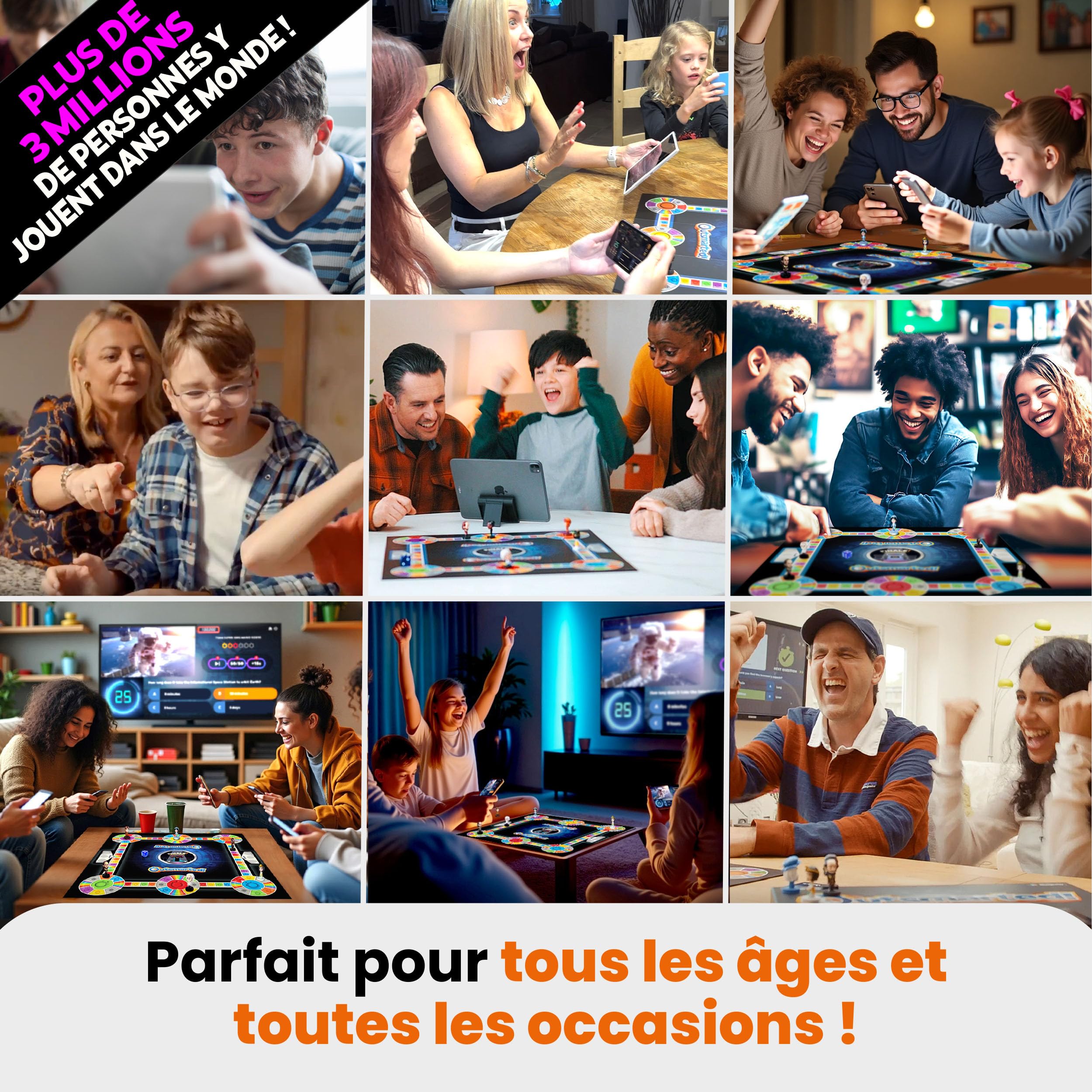 Outsmarted Édition Méga - 10 catégories Bonus passionnantes | Enfants, Ados & Adultes | Une soirée Jeu Nouvelle génération en Famille ou Entre Amis | 2 à 24 Joueurs | À partir de 8 Ans