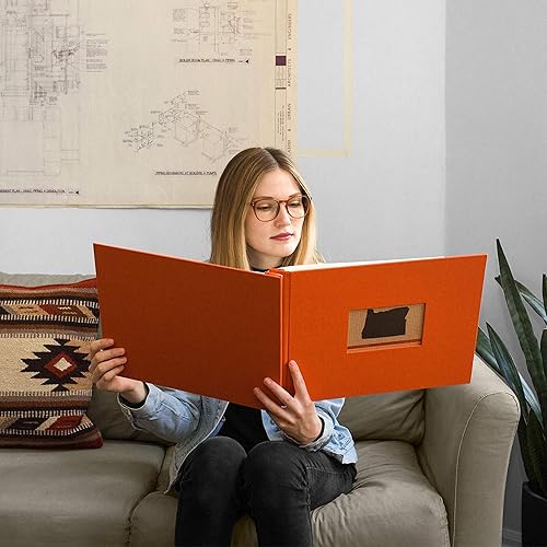 Miniatura 4 de Kolo Newport Scrapbook, 11 x 14 pulgadas, ideal para álbumes de boda, libros de bebé y diarios de viaje, gris hierro