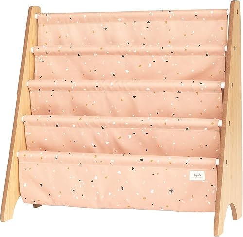 Miniatura 68 de 3 Sprouts Estantería de tela reciclada para niños, organizador de libros de 4 niveles, estantería de madera para guardería, sala de juegos, aula,