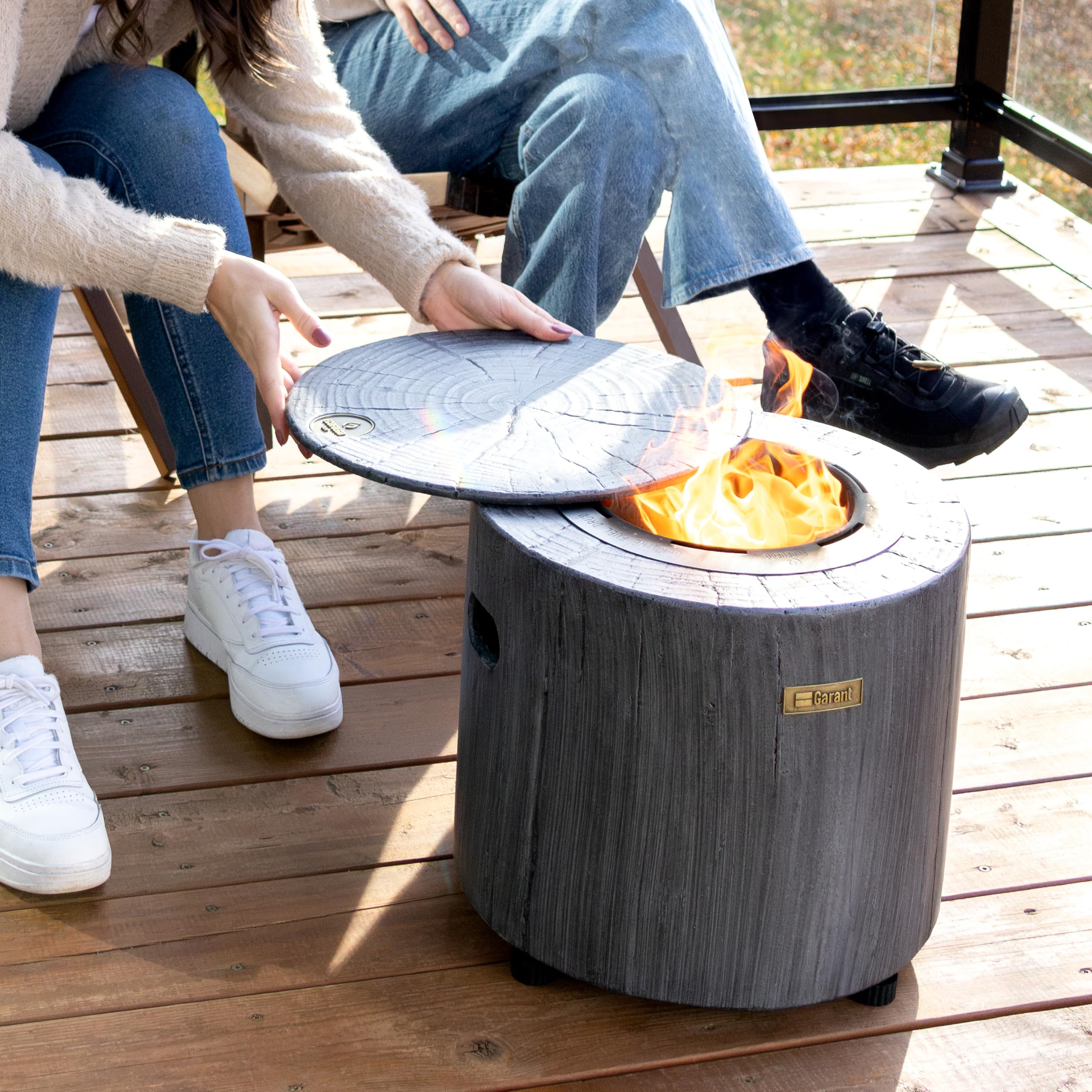 GARANT Outdoor Fire Pit Ecofuego – Smokeless Tabletop Fireplace