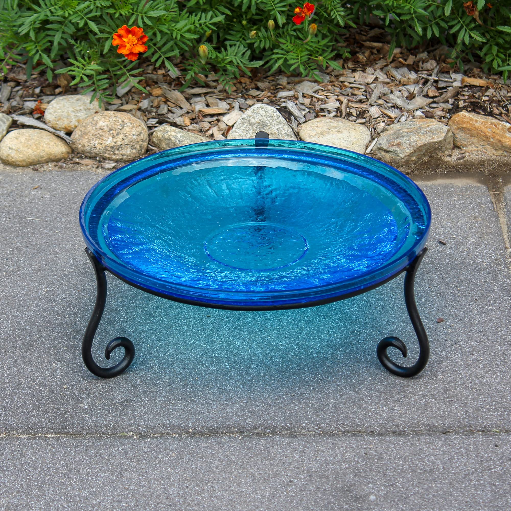 Achla Designs 201-7034 - Bañera para pájaros (35,5 cm), Color Verde Azulado