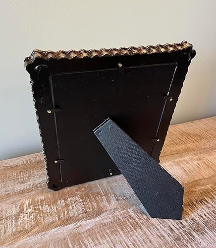 Miniatura 5 de Marco de fotos de cadena de bicicletamotocicleta de 8 x 10 pulgadas - Cadena de bicicleta sintética vertical u horizontal para mesa