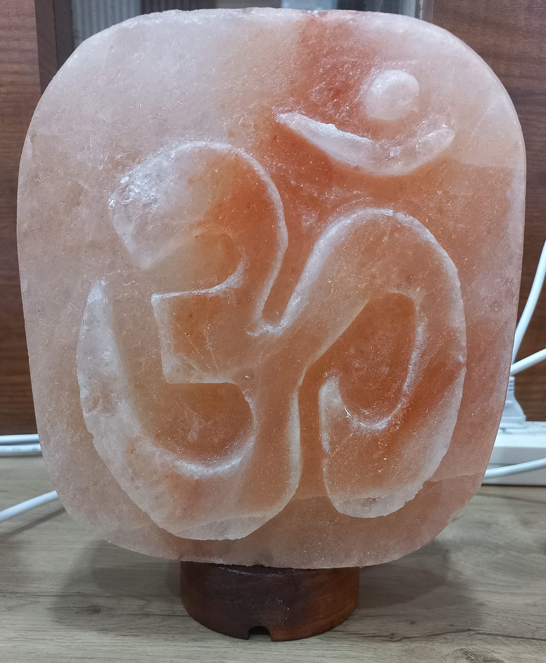Josan Brothers Natural Air Purifier Ionizer Himalayan Salt Lamp - Organic Pink Rock Salt Table Lamp Electric - Vastu, Feng Shui, Home Decor, Pack of 1 (OM Salt Lamp) (B0B8T53GYK) Amazon Price History, Amazon Price Tracker