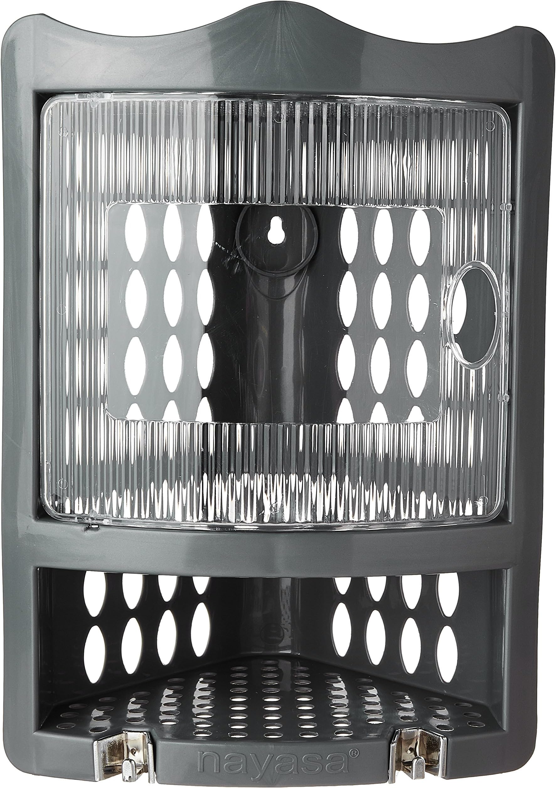 Nayasa Corner Rack Small | Bathroom Accessories Rack | Corner Rack Organizer | Bathroom Storage Rack | Bathroom Organizer | 25 X 13 X 40 Cm | Black