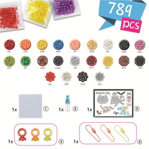 Kit Dragons Aquabeads 35124 – 800 Perles pour Créer des Personnages de l'Univers de Dragons - vue 8