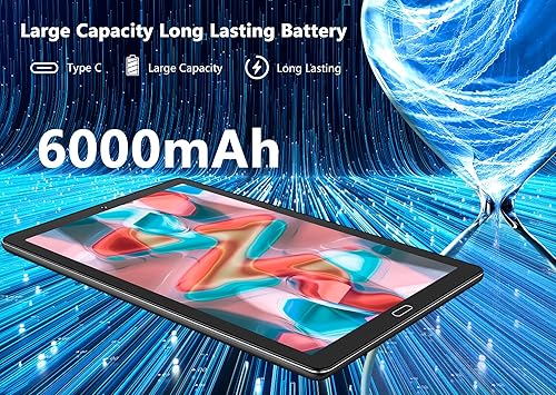 Miniatura 5 de GOODTEL Tablet 2025 de 10 pulgadas, 10 GB, RAM, 64 GB, ROM, 1 TB TF, Android 13, WiFi 5G2.4G, Bluetooth 5.0, GMS, Widget, función de pantalla