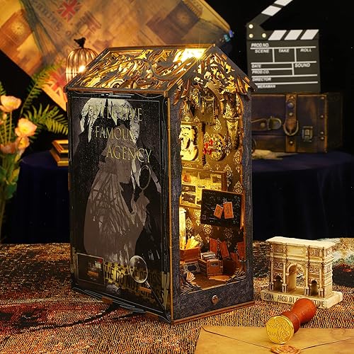 Miniatura 3 de Kit de casa de muñecas en miniatura DIY y muebles de madera Mini Room Kit (SL007)