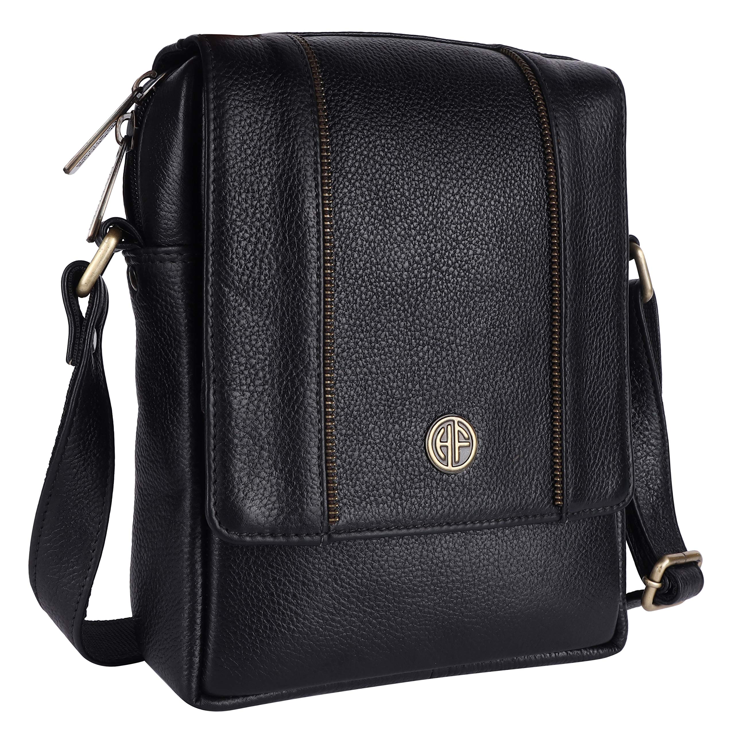 HAMMONDS FLYCATCHER Genuine Leather Sling Bag for Men, Stylish and Spacious Side Bag for Men, Crossbody Bag for Men Daily Use, Travel, Adjustable Strap, 1 Year Warranty