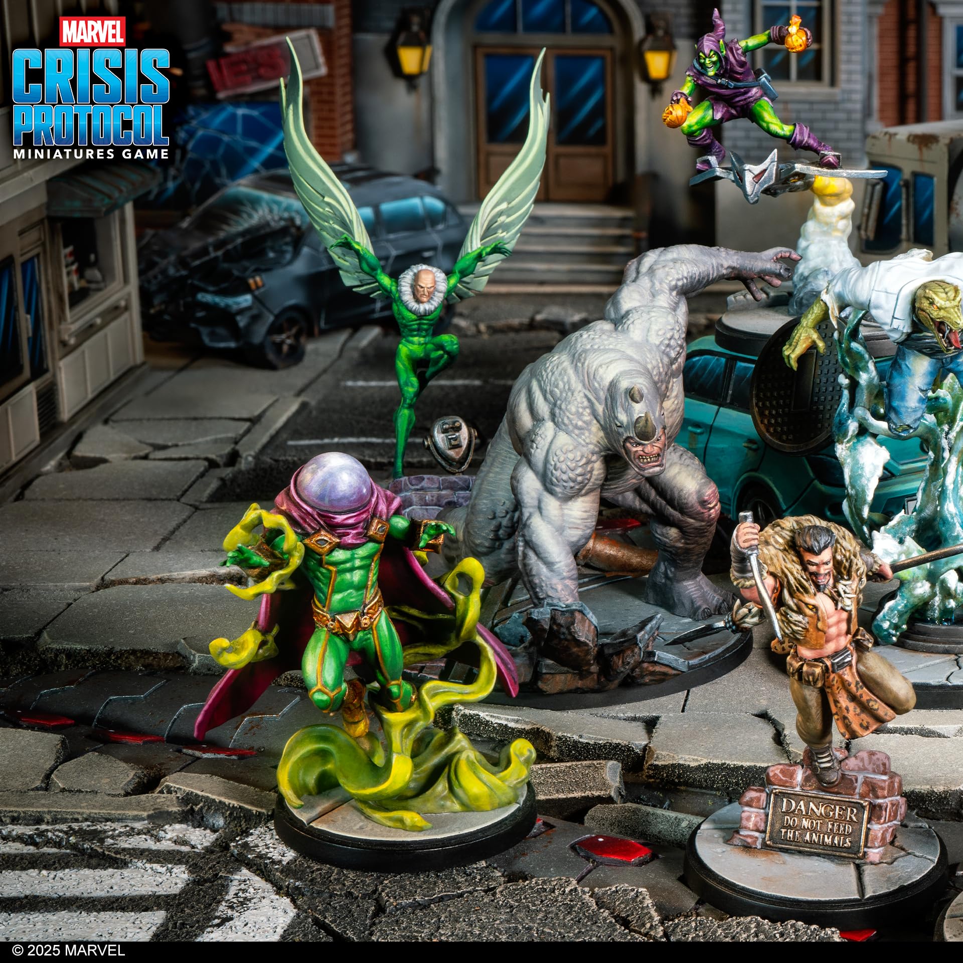 Asmodee, Marvel : Crisis Protocol – Spider-Foes, kit de démarrage, Jeu de Masse Atomique, 2 Joueurs, de l'âge 14+, 90 à 120 Minutes, Anglais, français et Espagnol