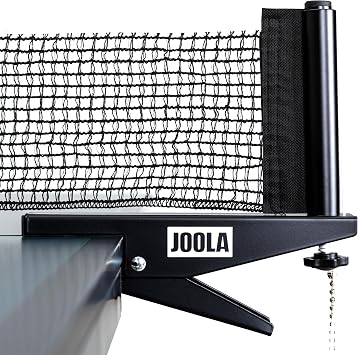 JOOLA Inside Professional MDF Indoor Ping Pong Table with Quick Clamp Table Tennis Net and Post Set - 10 Minute Easy Assembly - Tournament Quality - Foldable with Single Player Playback Mode