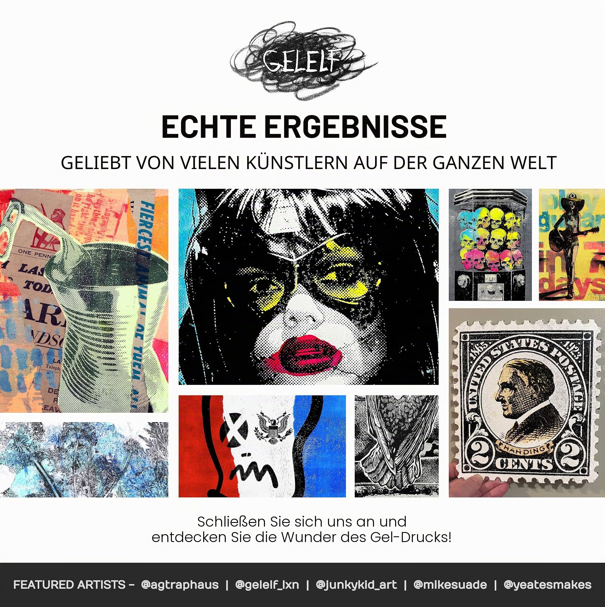 Verbesserte Gel-Druckplatte A4 (8"x10" / 20,3 x 25,4 cm), kein Altern und Blasenbildung, wiederverwendbare Gelplatten zum Monoprinten, Kunstbedarf für Kartenherstellung, Buchpresse, Journaling