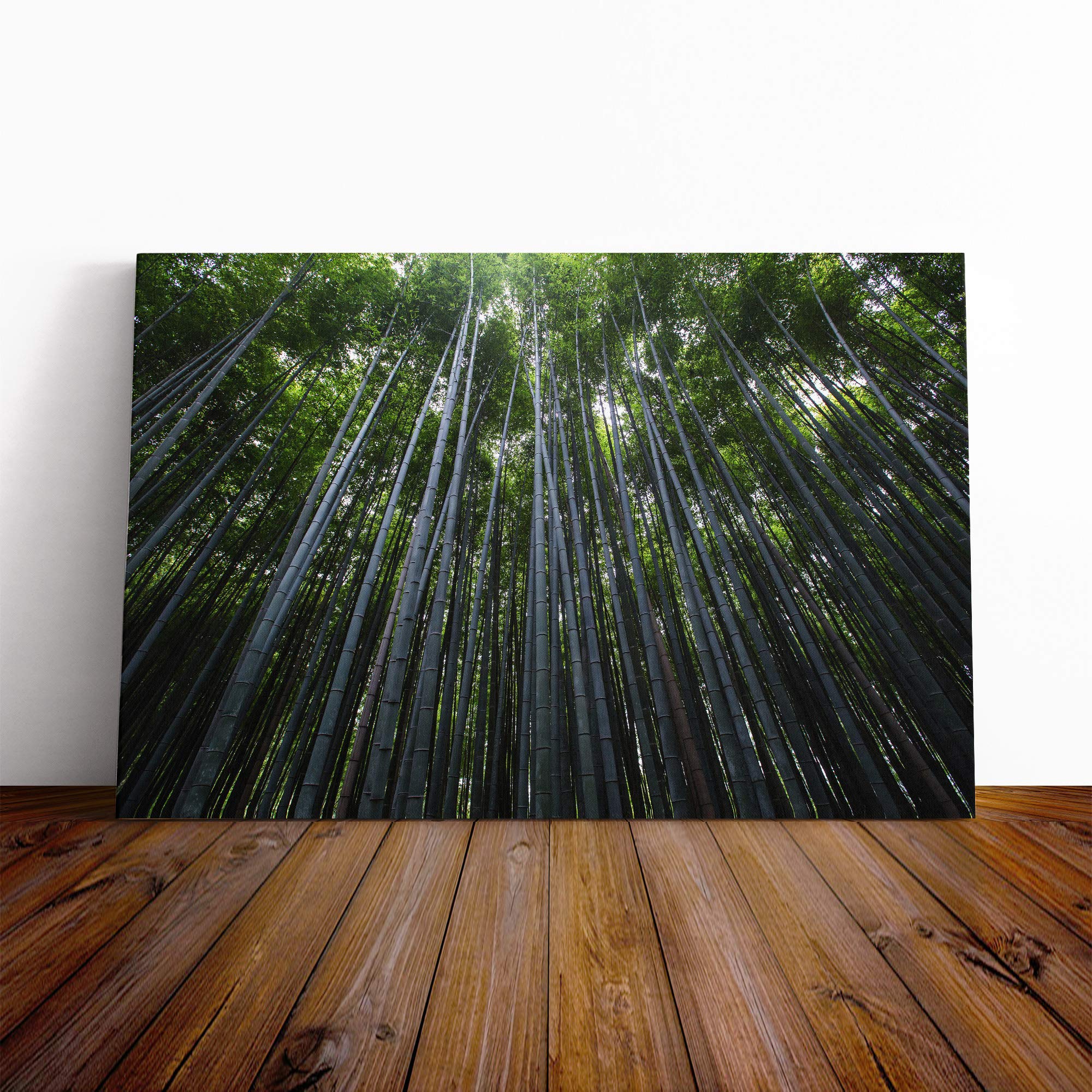 Landscape Woodland Trees Canvas Print | Gallery Wrapped 30mm Frame Wall Art | 30x20 inches | Ready to Hang | Modern Landscape Picture | Living Room Bedroom Lounge Office