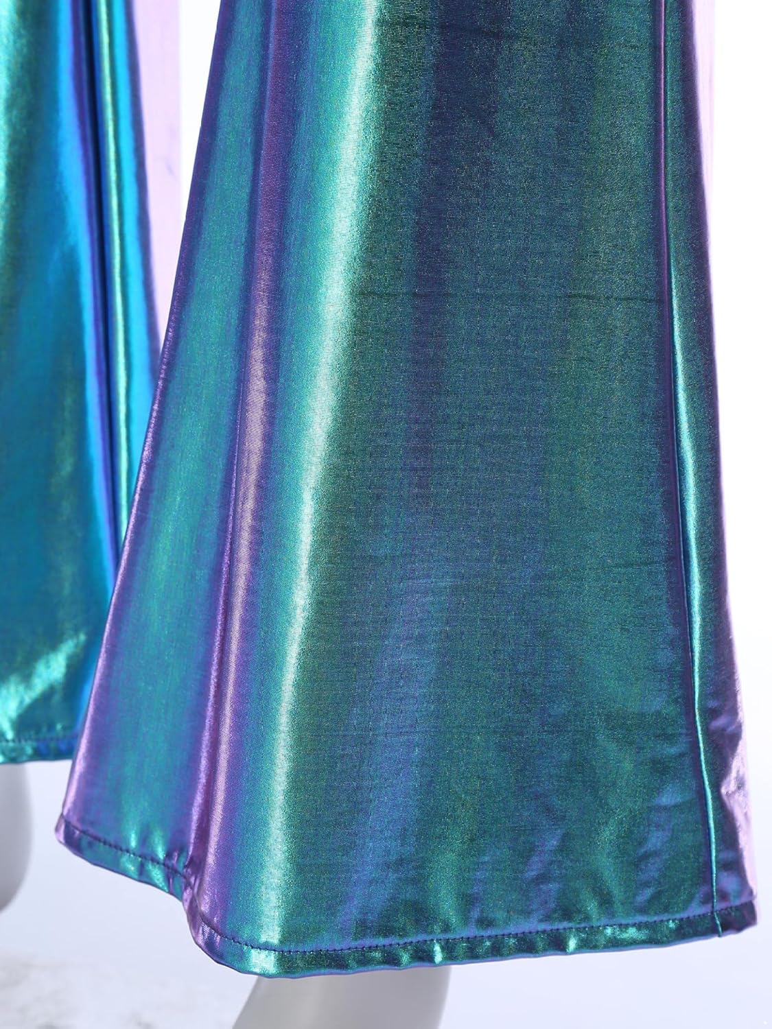 Mens 70s Hippie Disco Costume Shiny Metallic Romper Bodysuit Jumpsuit Movie Star Jazz Costume