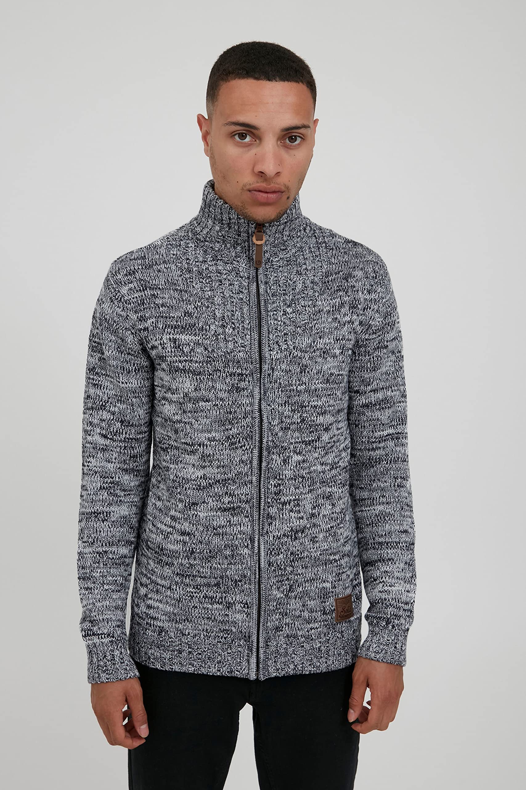 Pomeroy Cárdigan Chaqueta De Punto Grueso para Hombre con Cuello Alto 100% algodón