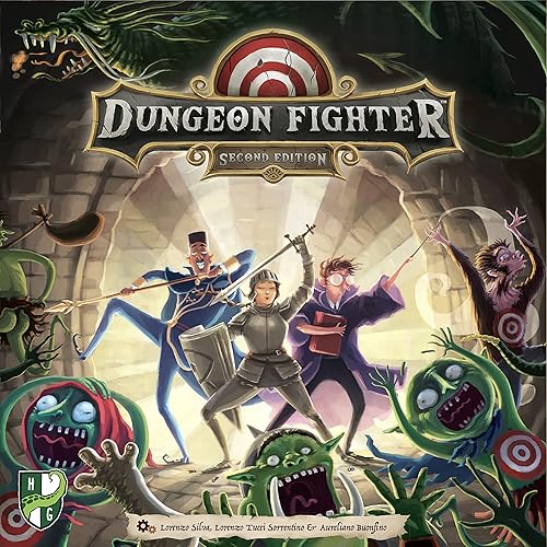 Miniatura 3 de Dungeon Fighter, juego de mesa cooperativo de estrategia, comunicarse rápidamente y bien, la destreza es la clave, tira los dados para un gran