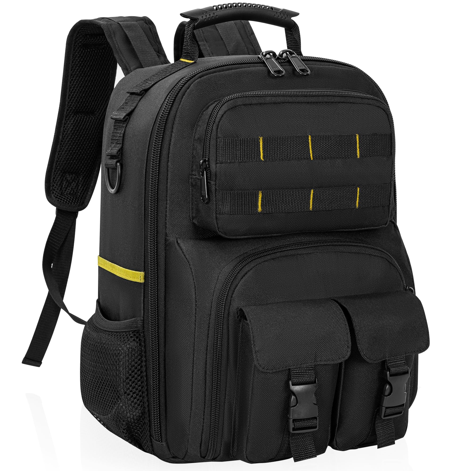 AKOZLIN bolsa de herramientas resistente con hombros acolchados,Amarillo