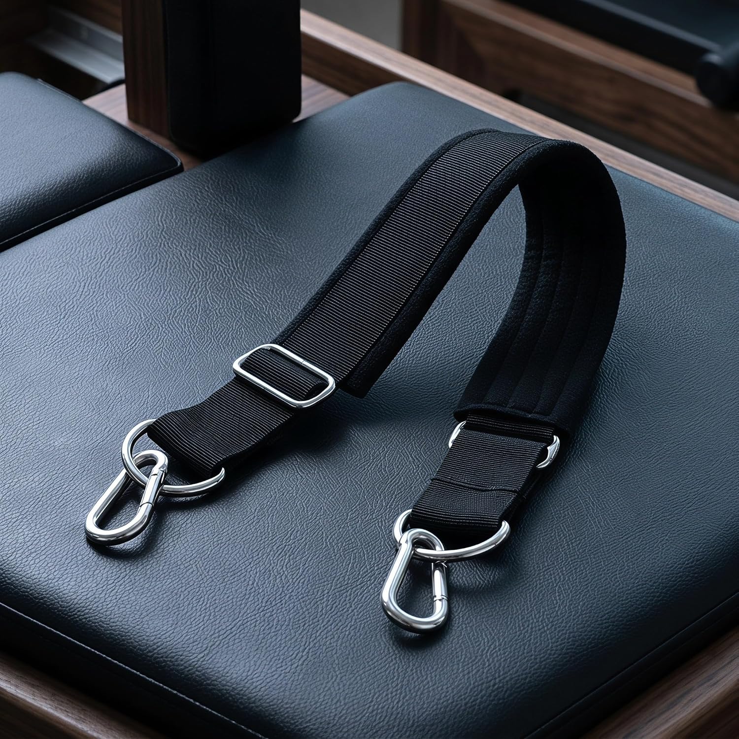 Adjustable Pilates Hook and Loop Strap with Double Hooks