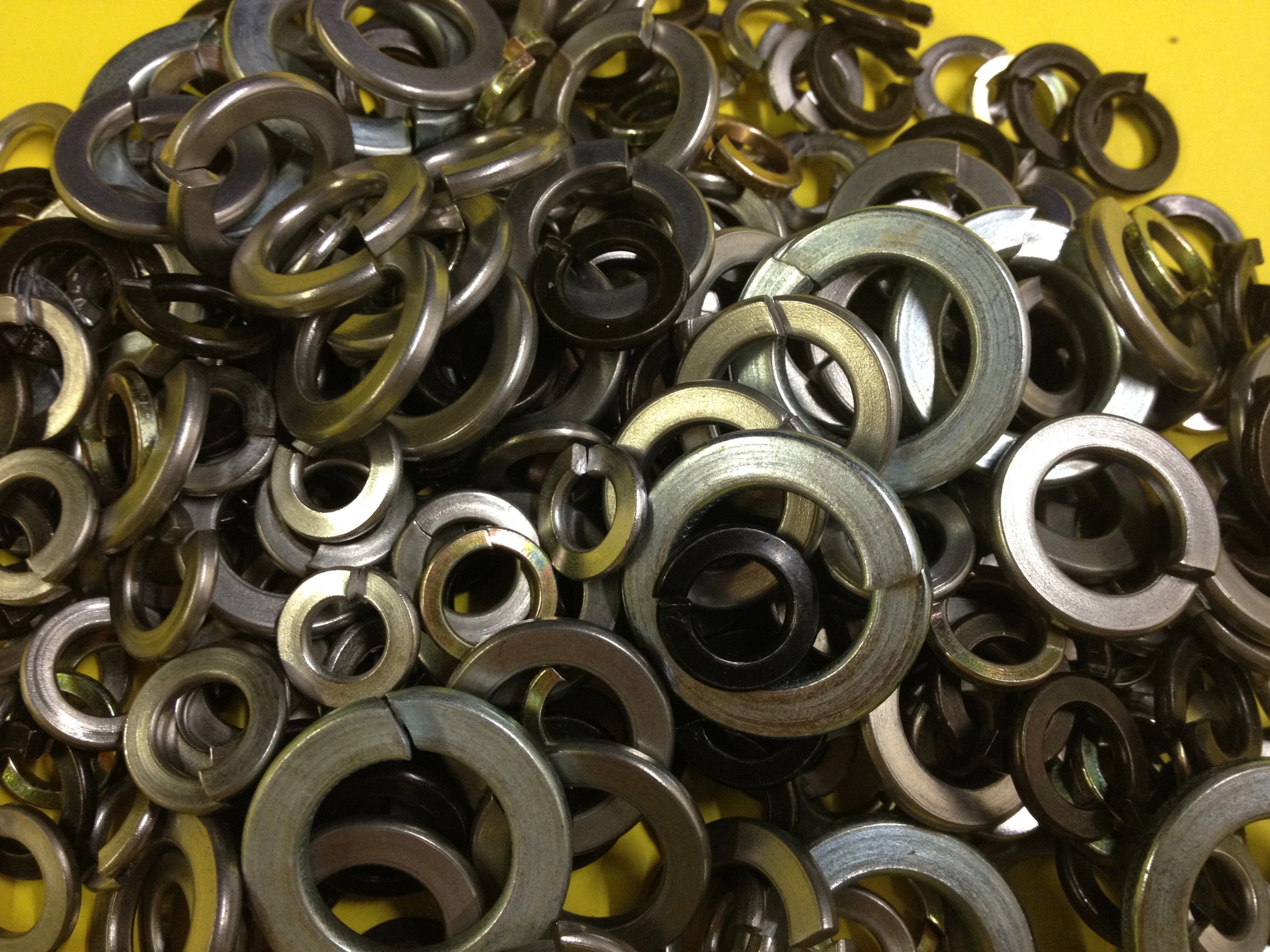 400g Assorted Steel Spring Split Lock Washers M6,M8,M10,M12,M14 & M16