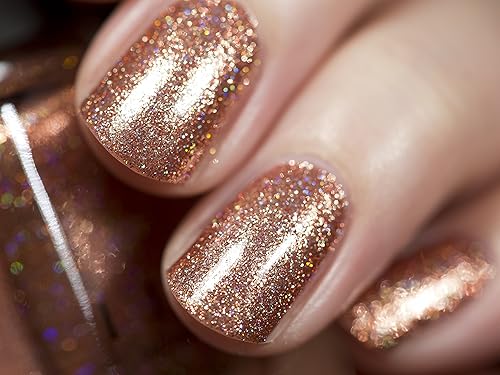 Miniatura 1527 de ILNP Madison Ave Esmalte de uñas holográfico metálico rosa antiguo