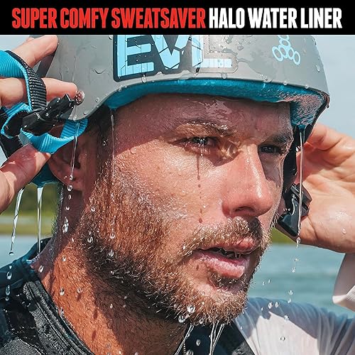 Miniatura 3 de Triple Eight Sweatsaver Halo - Casco de agua, goma negra