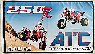 THREE WHEELER VINTAGE ATC 250R three wheeler 3x5ft flag banner 100% polyester outdoor indoor man cave garage wall decor accessories