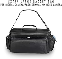 Vista 9 de Ultimaxx Bolsa de artilugios profesionales extra grande, resistente al agua, compatible con videocámaras y accesorios para videocámaras Sony