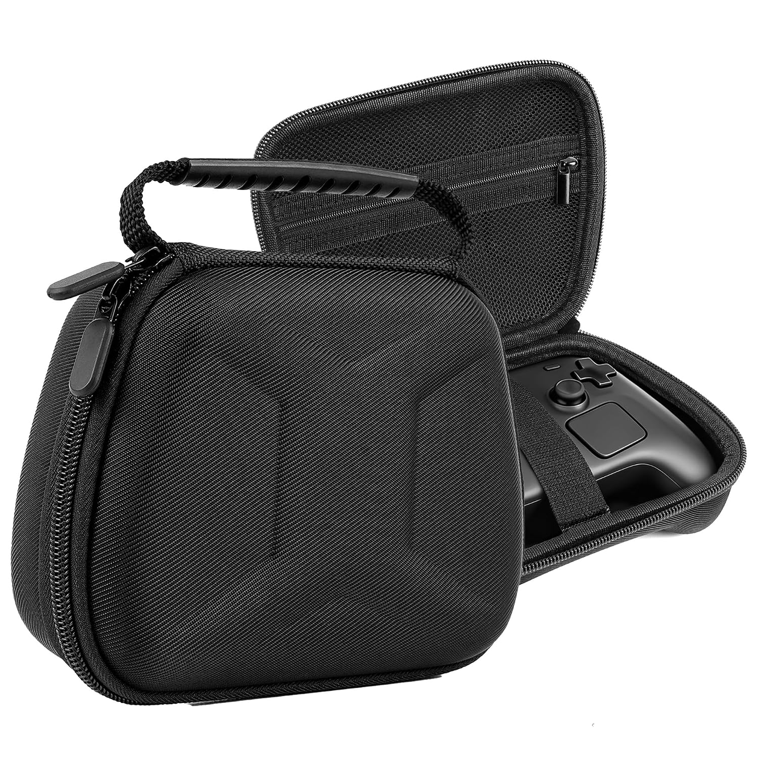 TOCCOOL Hard Travel Carrying Case Compatible with Steam Controller 2 2026, Protective Storage Bag for Steam Wireless Gaming Controller with Mesh Pocket and Wrist Strap. (Black)