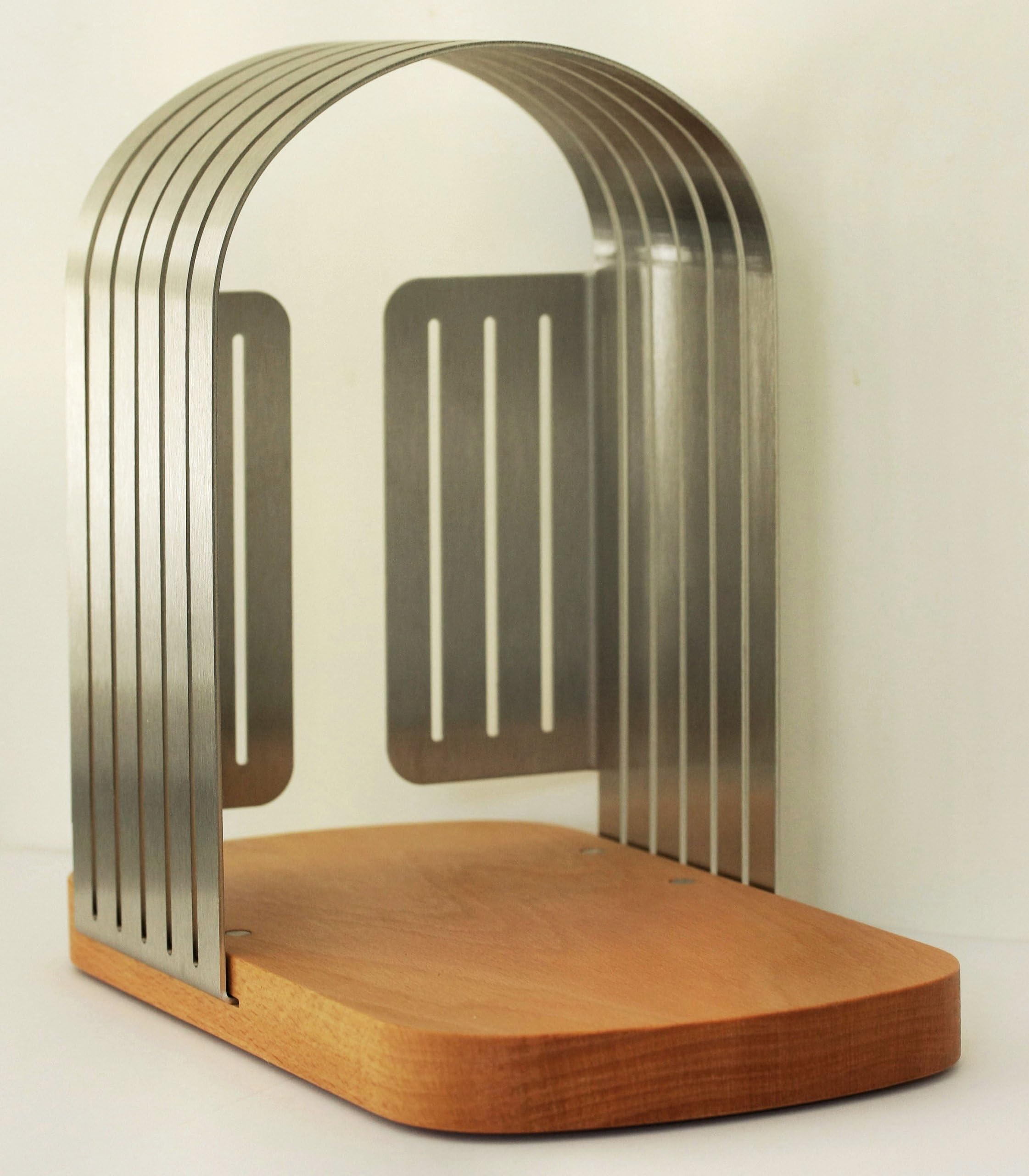 The Neat Bread Slicer - a Slicing Guide which Easily cuts Even Slices from a loaf Using Any Bread Knife