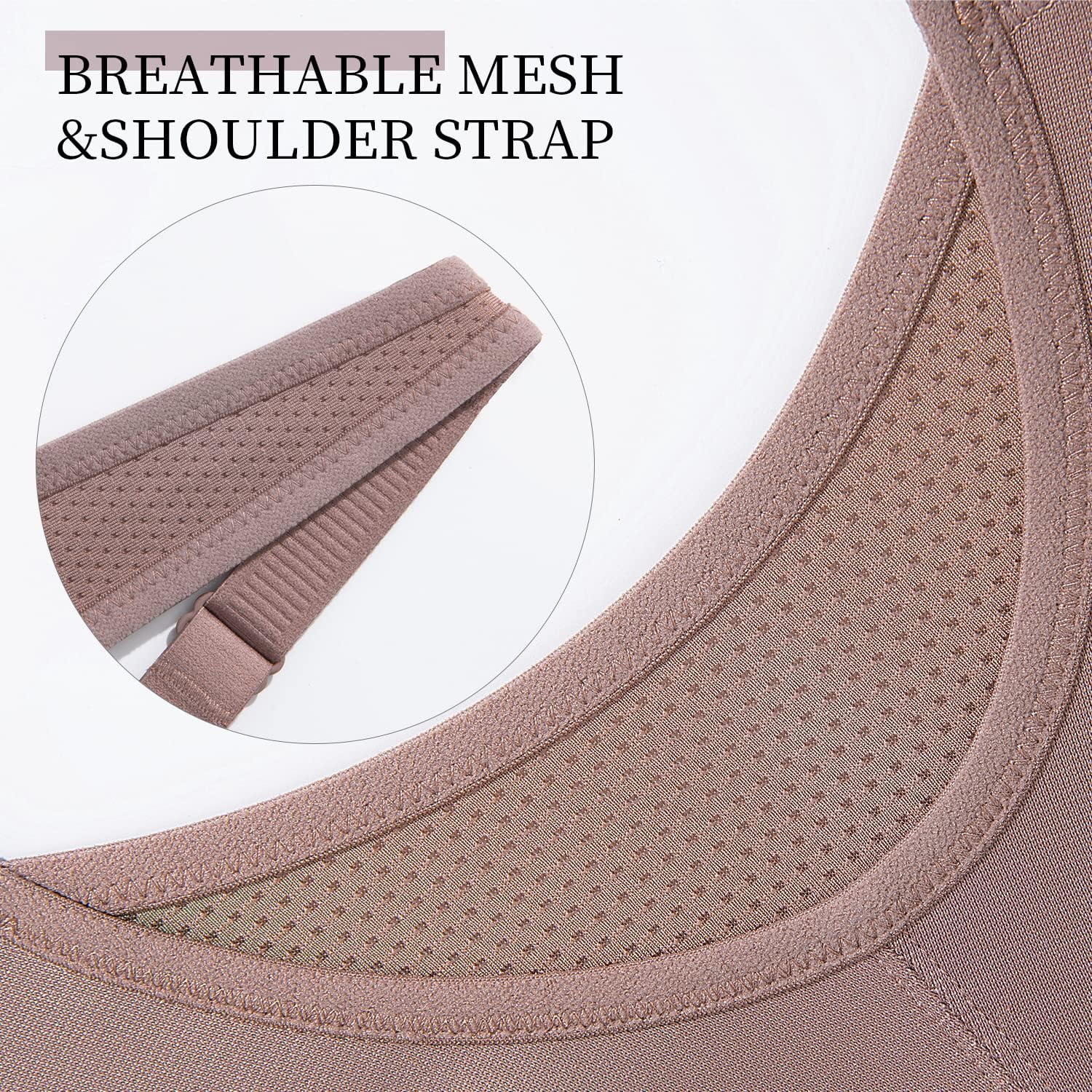 Wingslove High Impact Sports Bras for Women Plus Size Non Padded Wirefree Workout Bra Bounce Control - Image 6