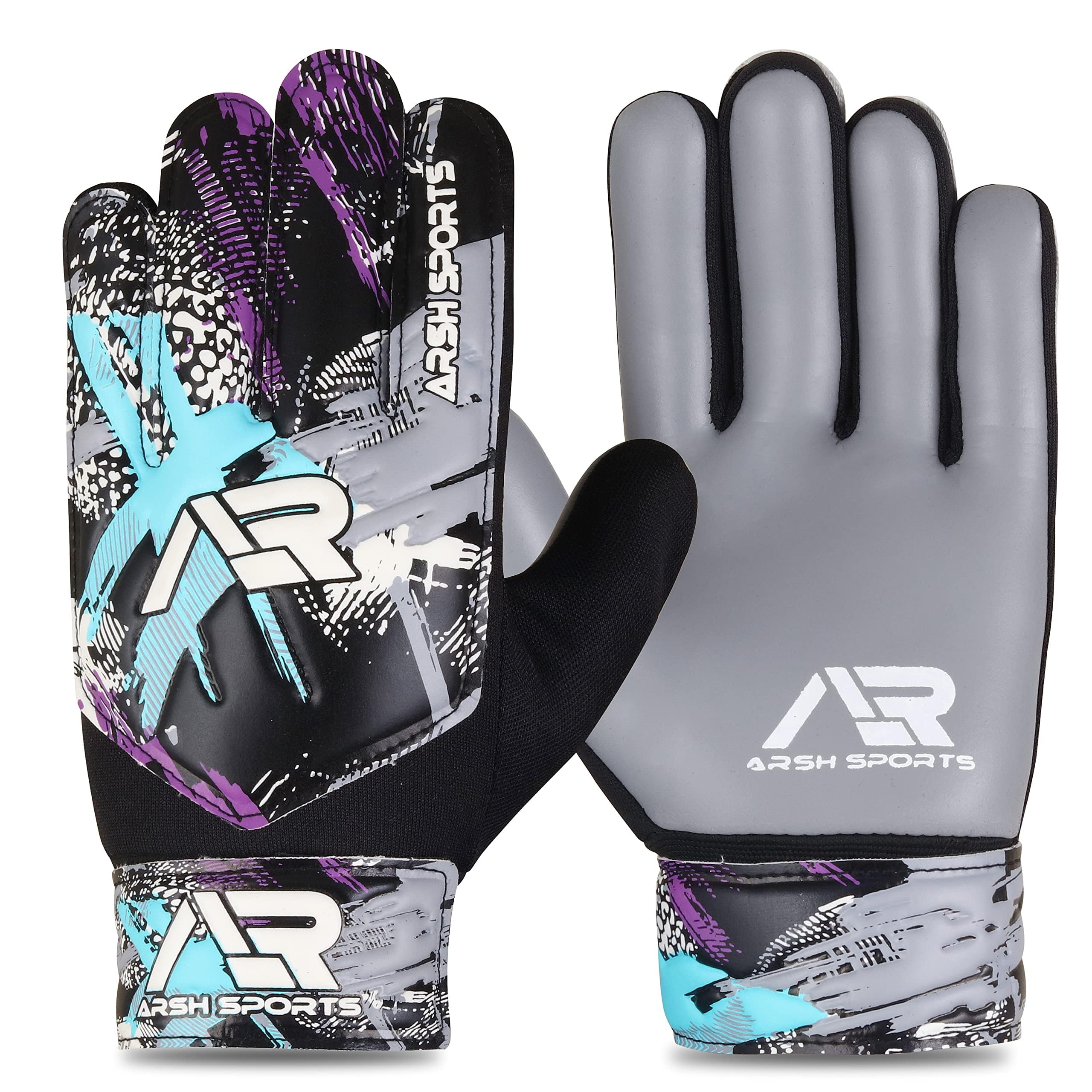 Guantes de portero de fútbol, guantes de portero de fútbol para niños, jóvenes, niños, niños, doble protección de muñeca a lo largo de 4 mm de palma de súper agarre