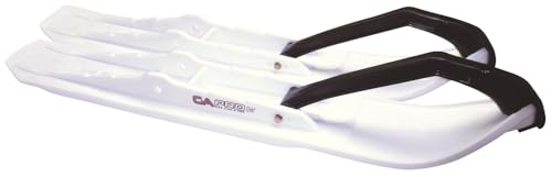Powersports Bundle C&A Pro White XCS Snowmobile Skis w/ 6