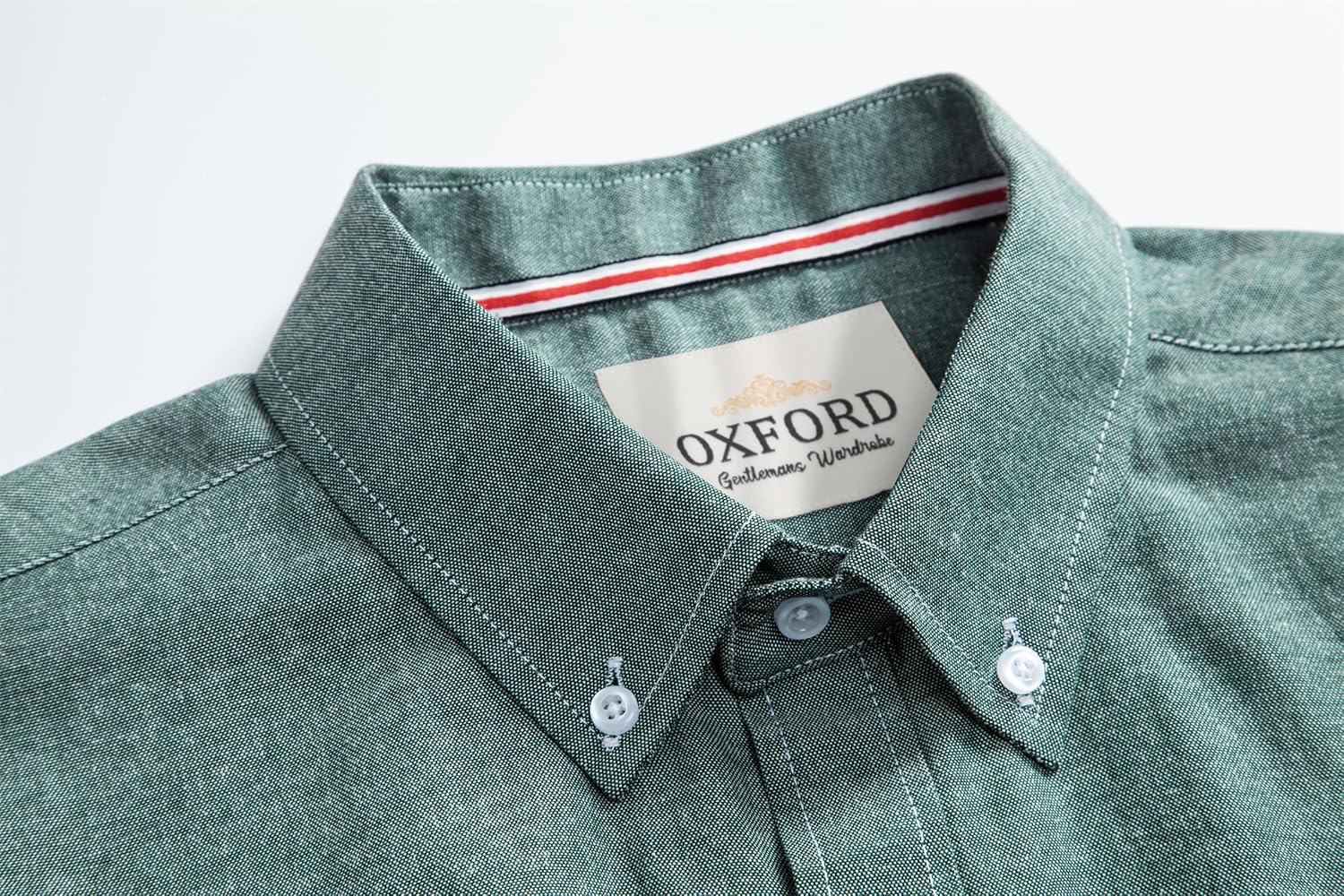 Mens Oxford Shirt Short Sleeve Regular Fit Casual Button Down Shirt with Pocket - Image 4