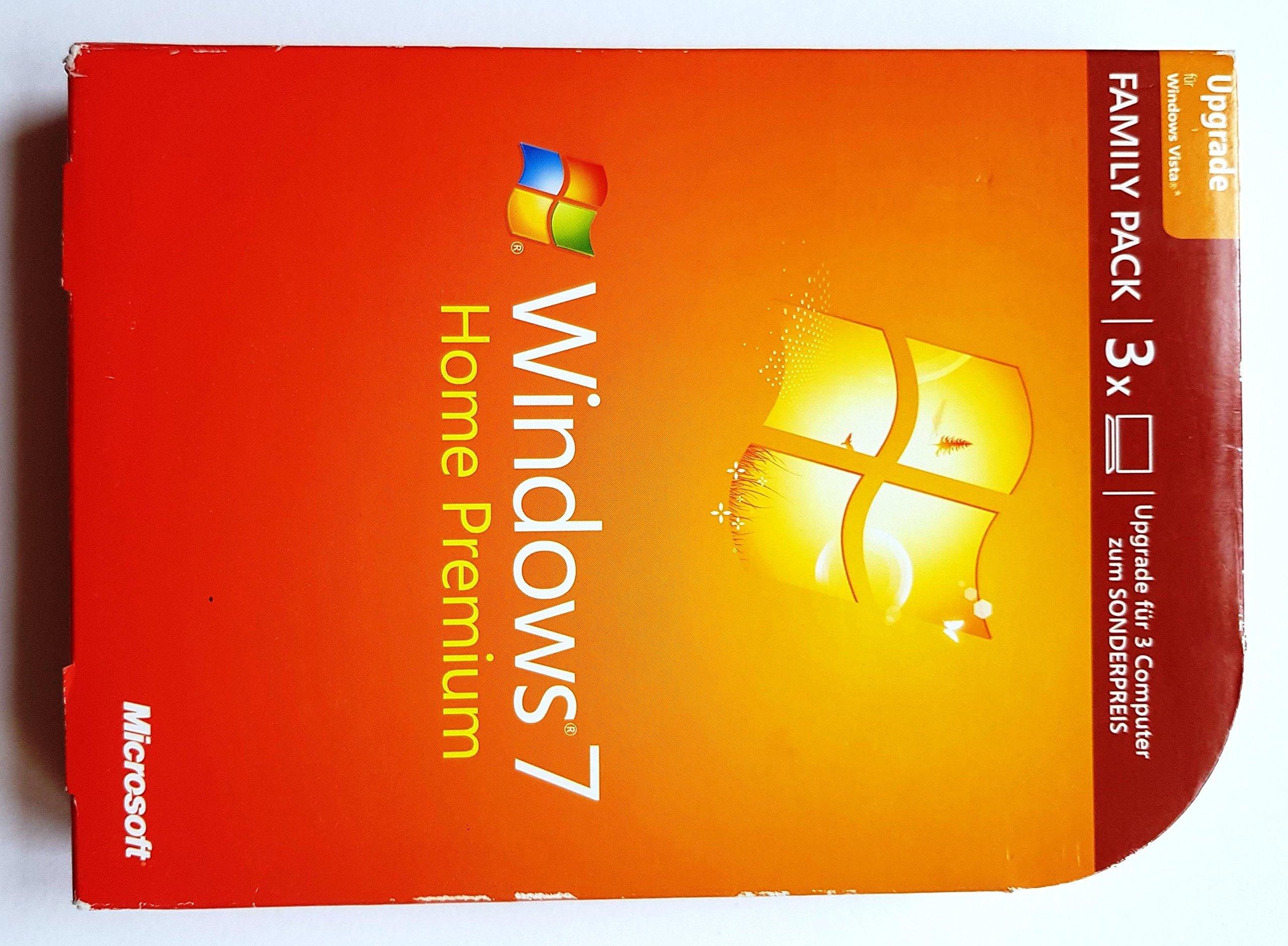 Windows 7 Home Premium Upgrade Family Pack (3 Lizenzen) [import allemand]