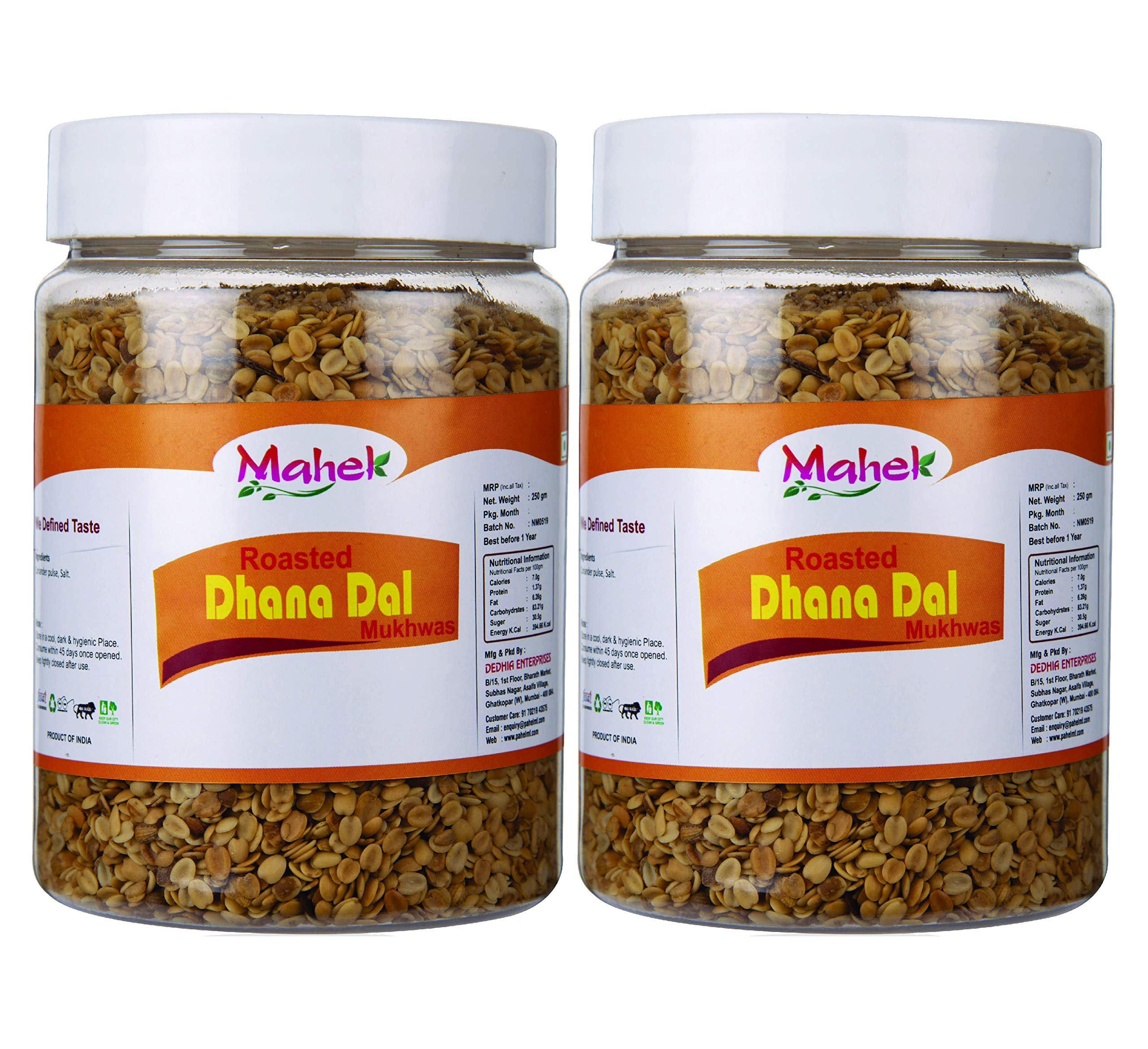 Mahek Roasted Dhana Dal 250Gm, (250 Gm x 2) (B08HM1MT15) Amazon Price History, Amazon Price Tracker