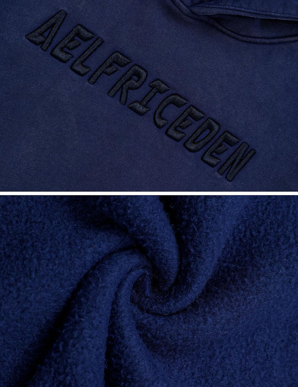 Aelfric Eden Hoodies Mens Acid Wash Hoodie Oversized Vintage Heavyweight Cotton Fleece Hooded Pullover Sweatshirt - Image 4