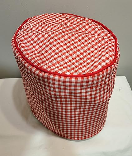 Funda de algodón compatible con el sistema de preparación de café Keurig (Little K, Red Check)