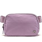 Pander Unisex Belt Bag Fanny Pack for Women with Adjustable Strap, Small Waist Pouch for Workout Running Traveling Hiking (Pale Lavender)
