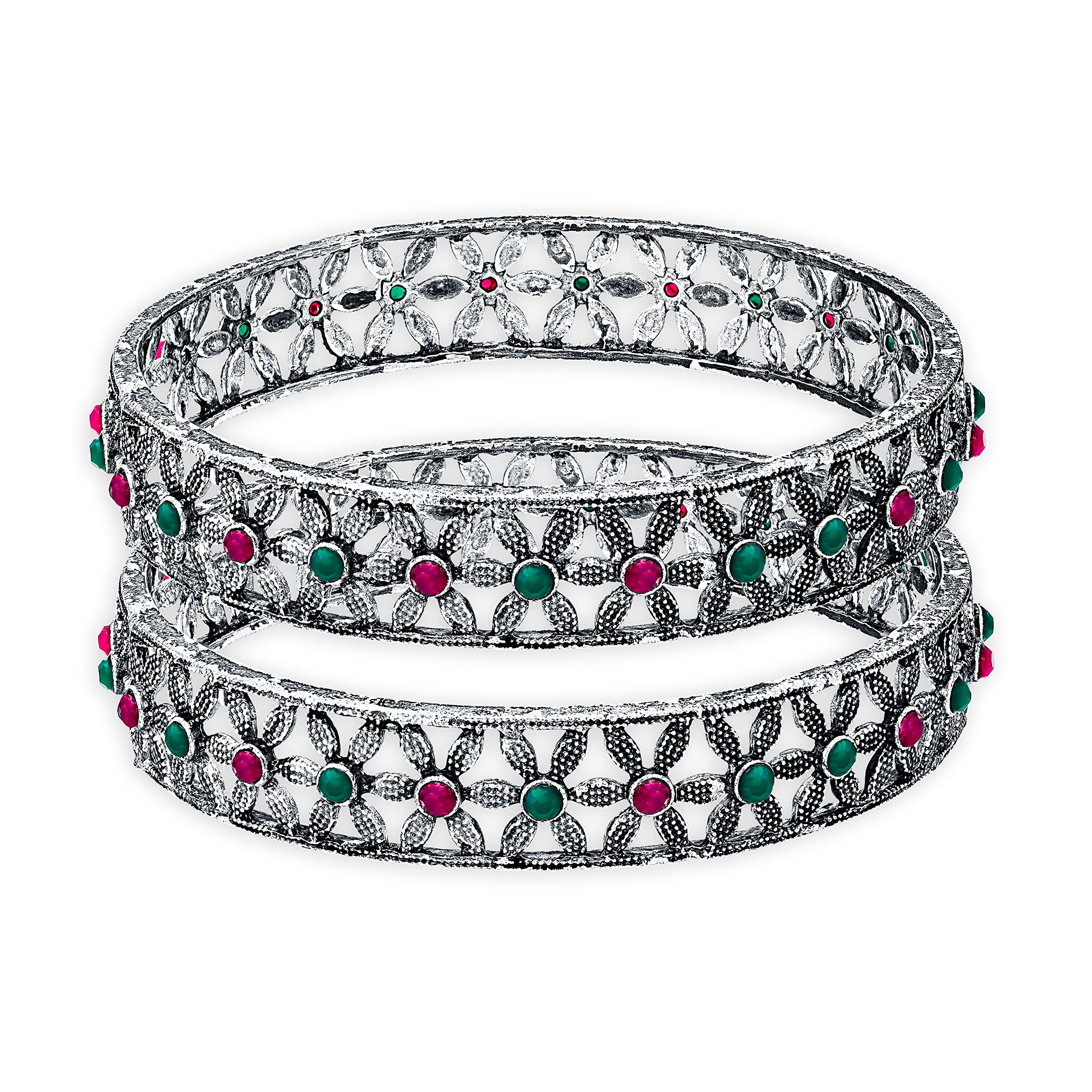 See full amazon price history chart for Sukkhi Wonderful Oxidised Bangle Set For Women (Set of 2) (B102520_2.6) Sukkhi Wonderful Oxidised Bangle Set For Women (Set of 2) (B102520_2.6) (B0B4X2S1Y8) Amazon Price History, Amazon Price Tracker