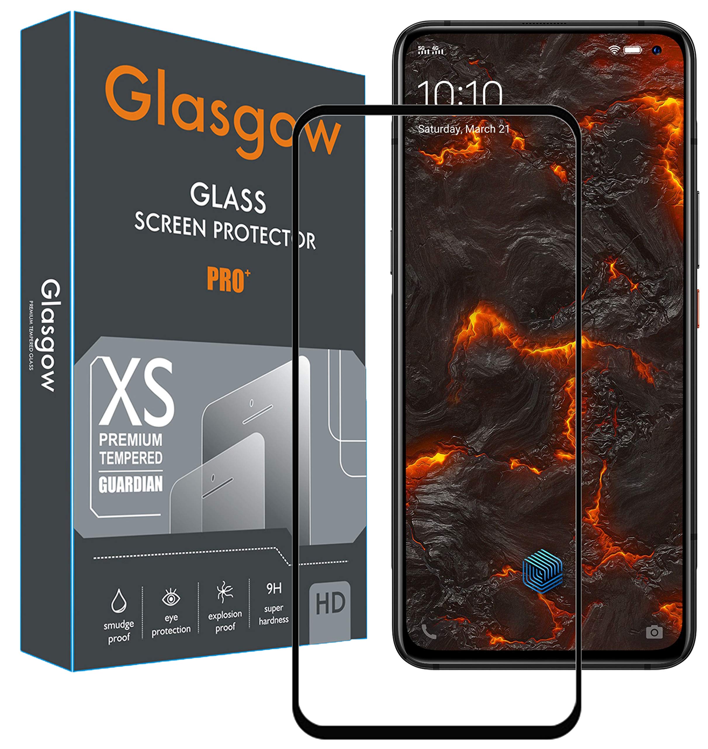 Glasgow Full Protection Tempered Glass for IQOO 3 Top Notch Edge to Edge Full Screen Coverage [Anti-Scratch] [Gorilla] [Free Cleaning Kit Included] - Black (B084Z2HKTX) Amazon Price History, Amazon Price Tracker