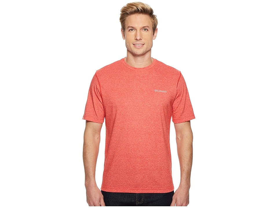 

Columbia Thistletown Parktm Crew (Red Spark Heather) Men's Short Sleeve Pullover